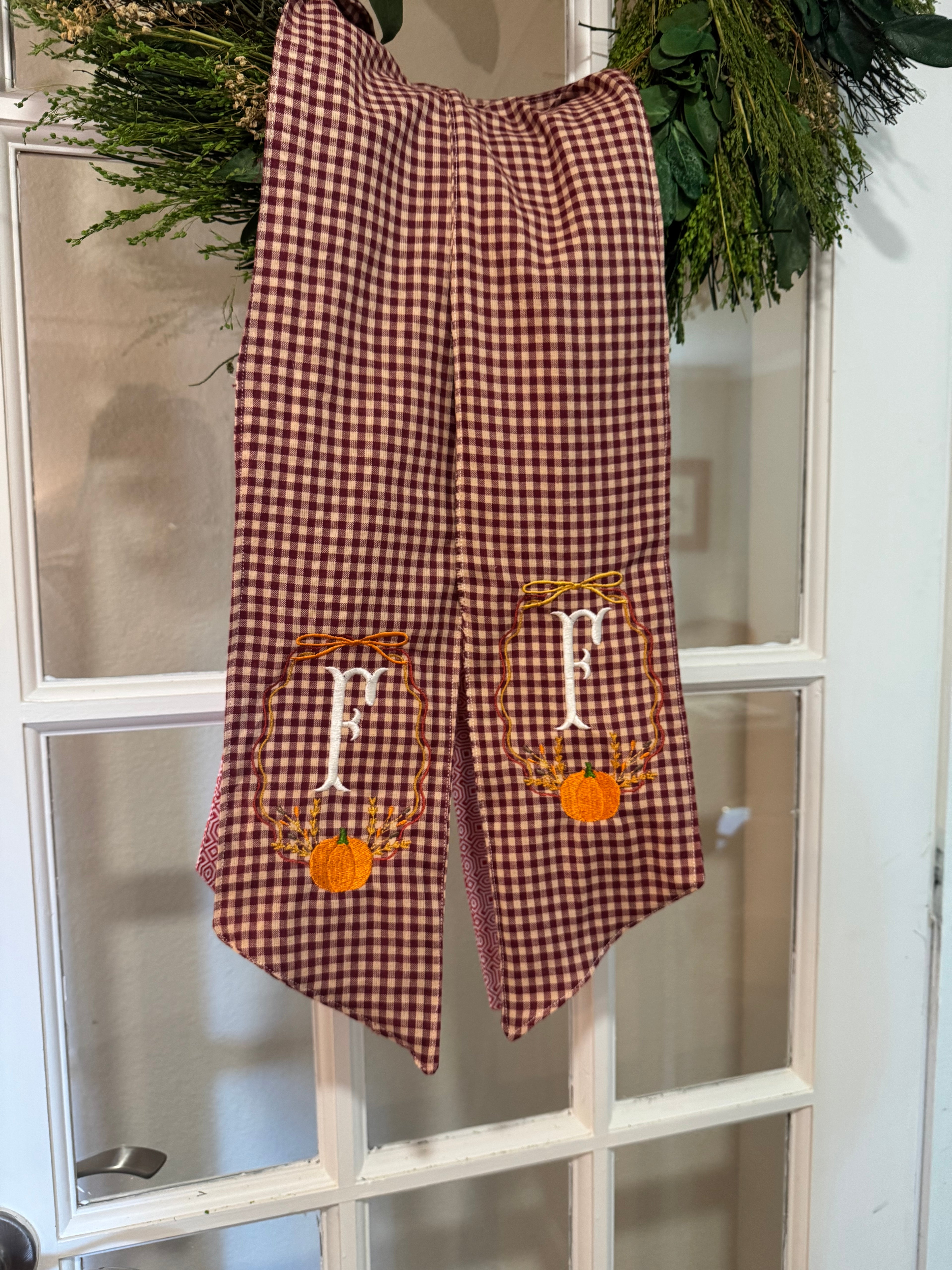 Fall Frame Wreath Sash