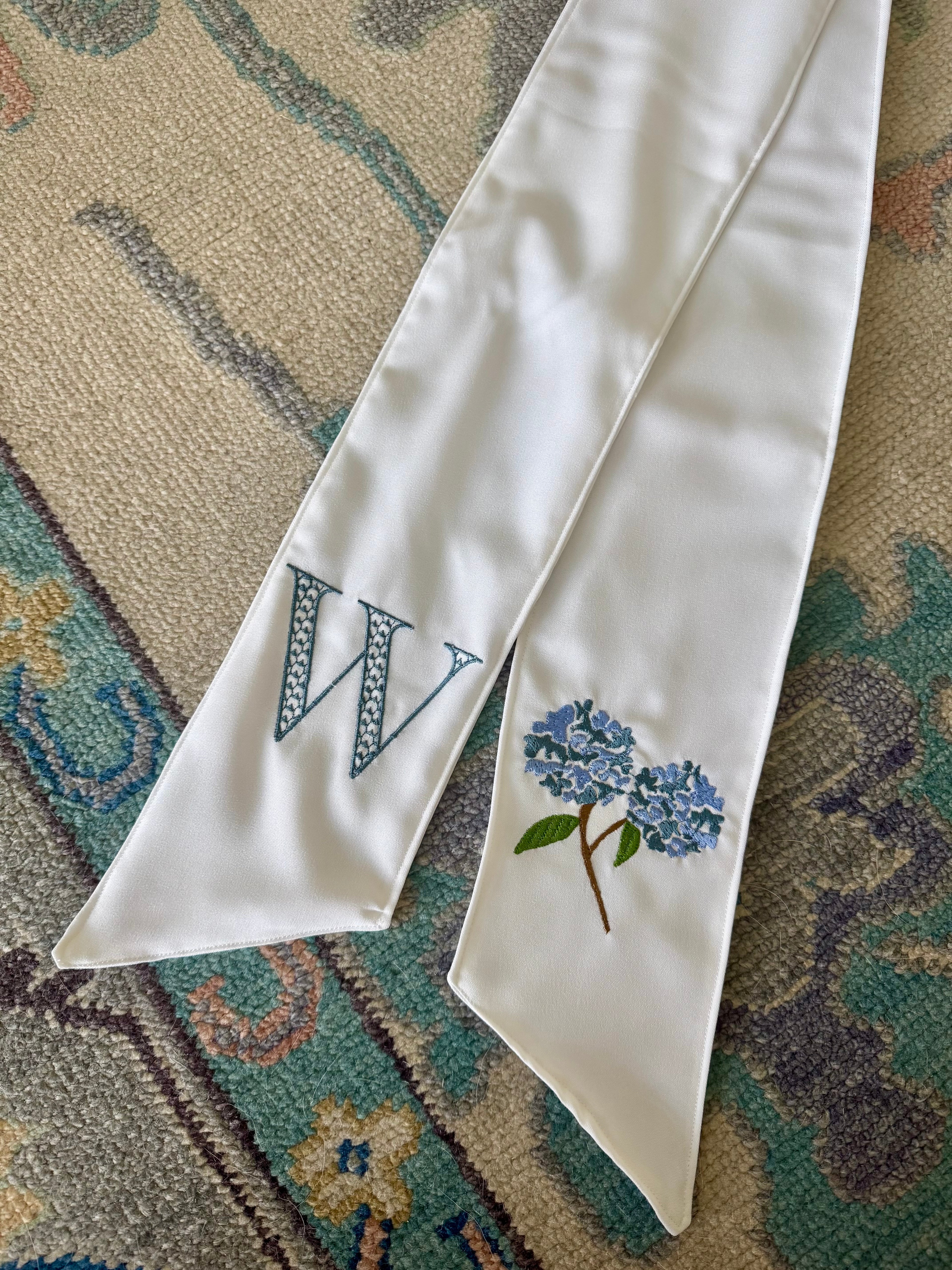 Hydrangea Wreath Sash