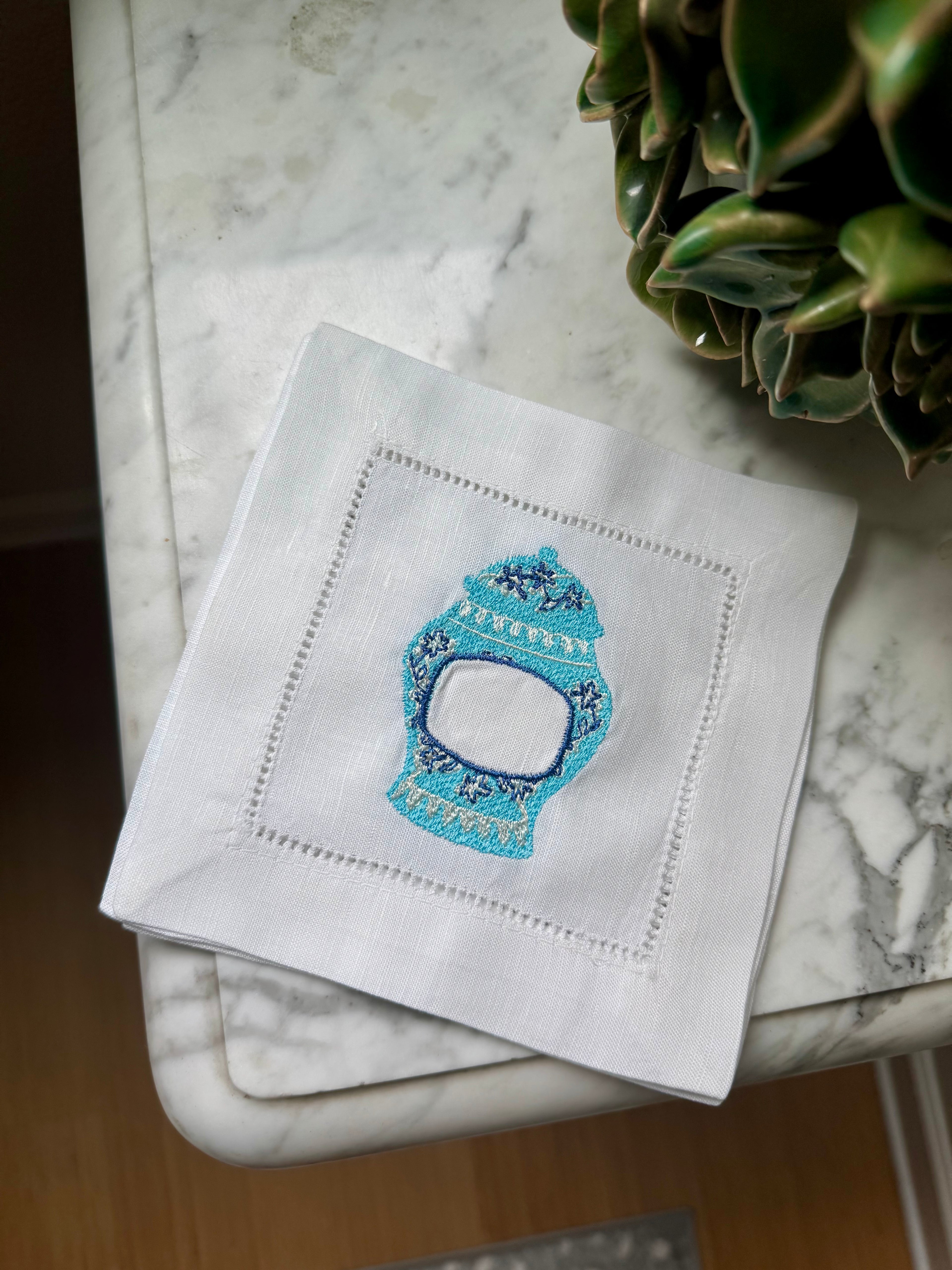 Blue Vase Cocktail Napkins