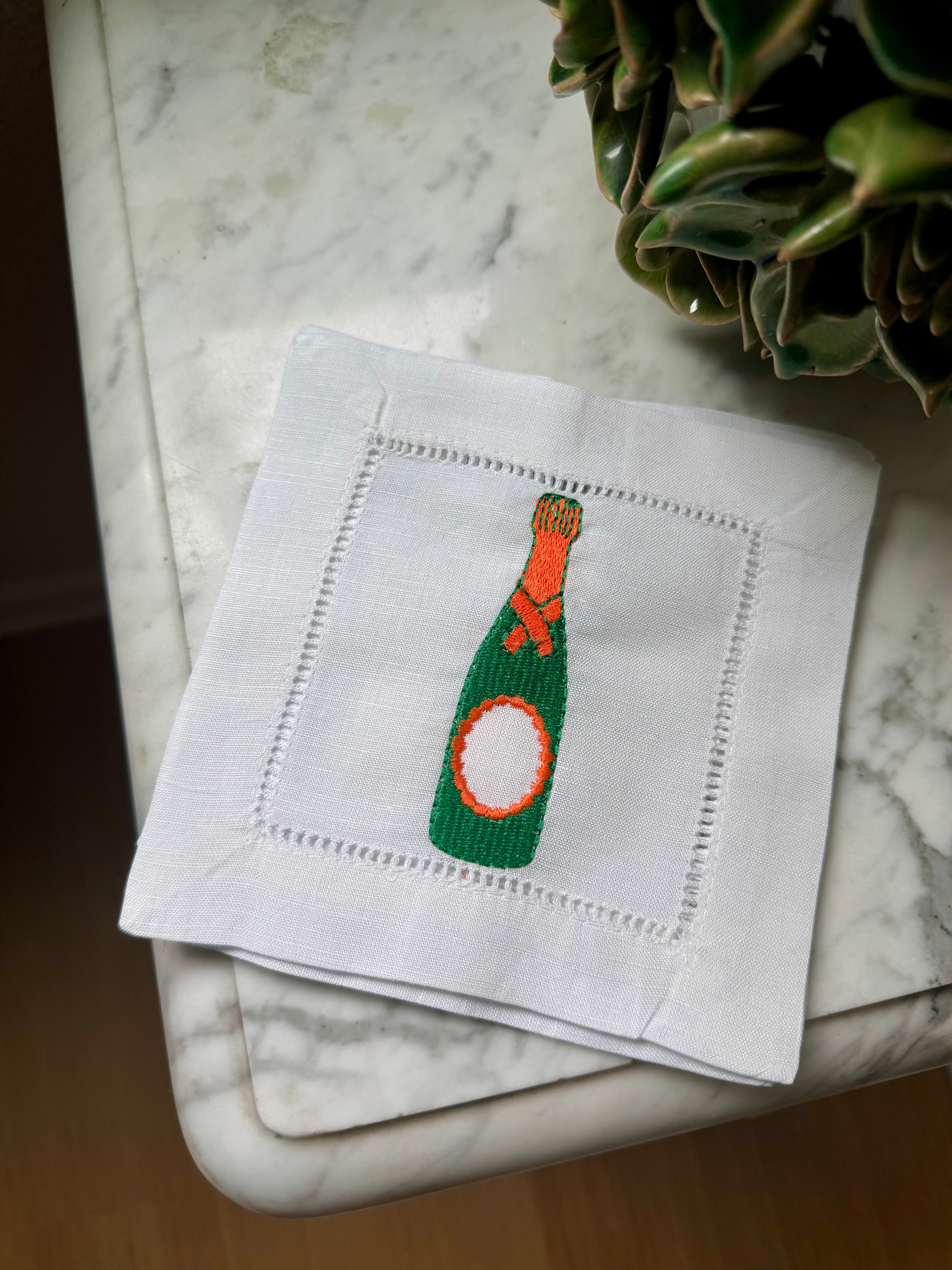 Champagne Bottle Cocktail Napkins