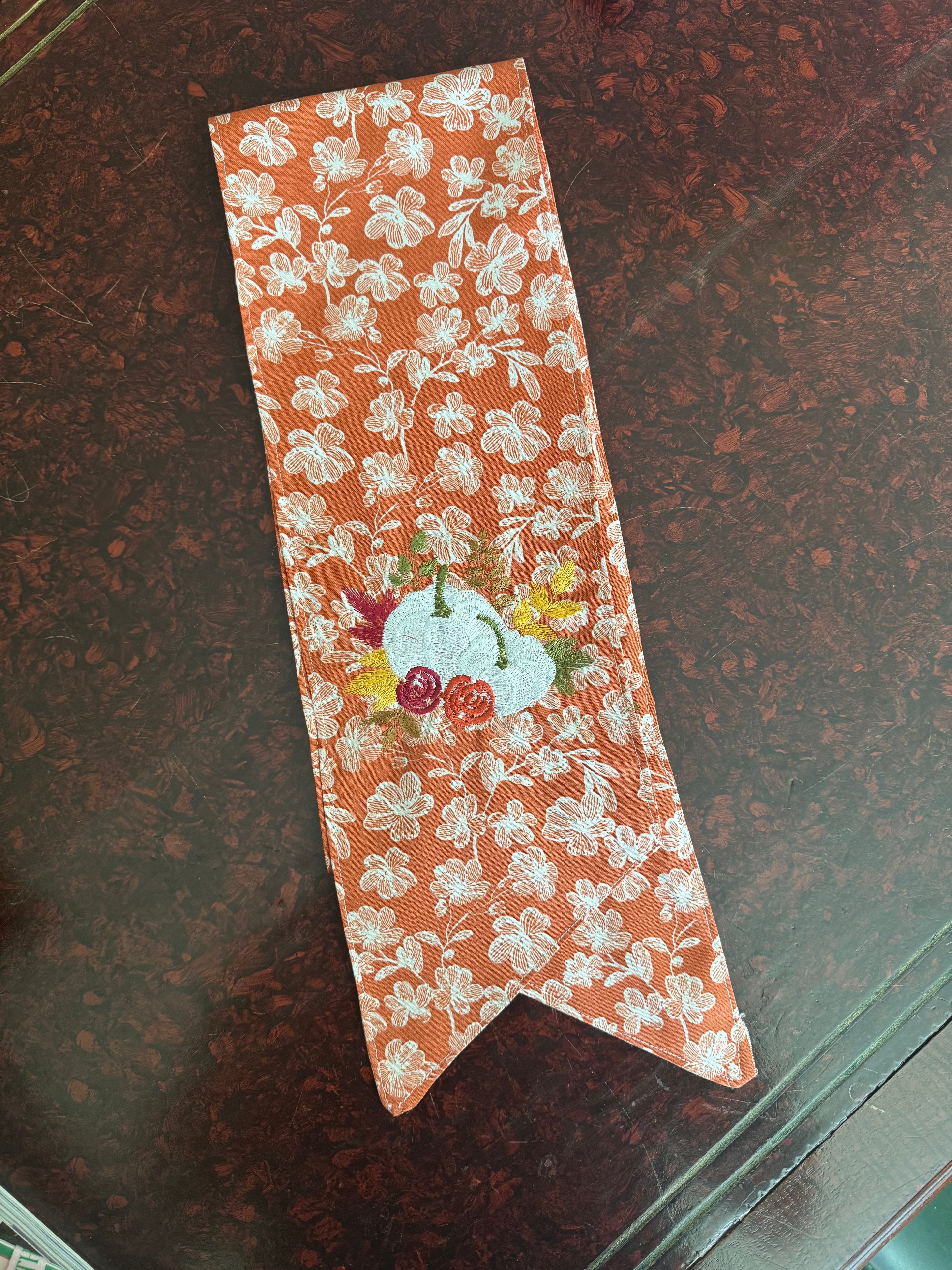 Fall Floral Wreath Sash