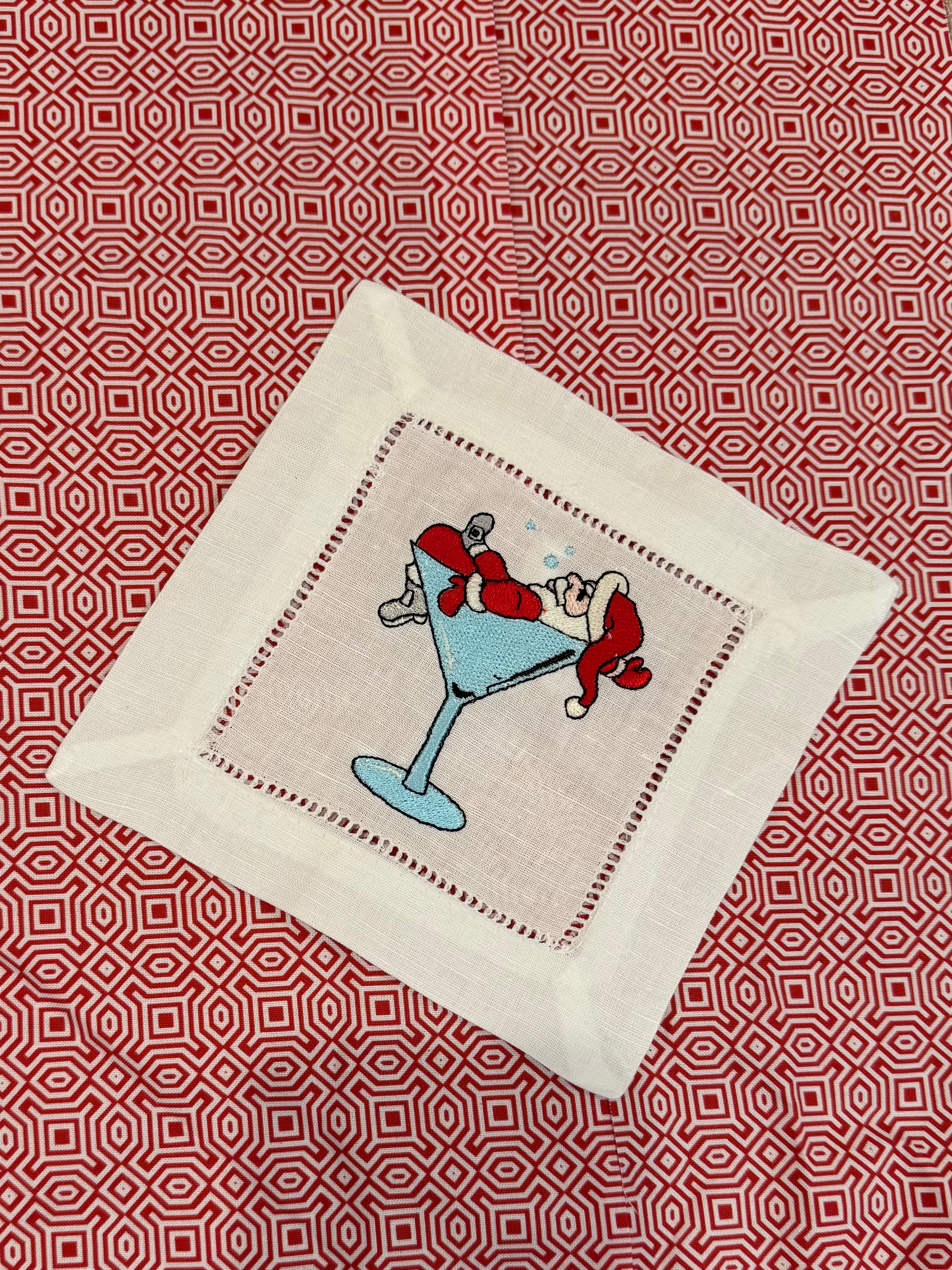Martini Santa Cocktail Napkins